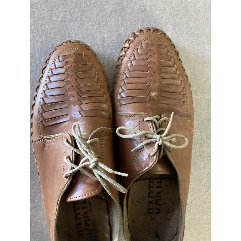 D'arte Huarache Artisanal Hand Made Leather‎ Shoe Sz 11 Lofer Authentic Sandals